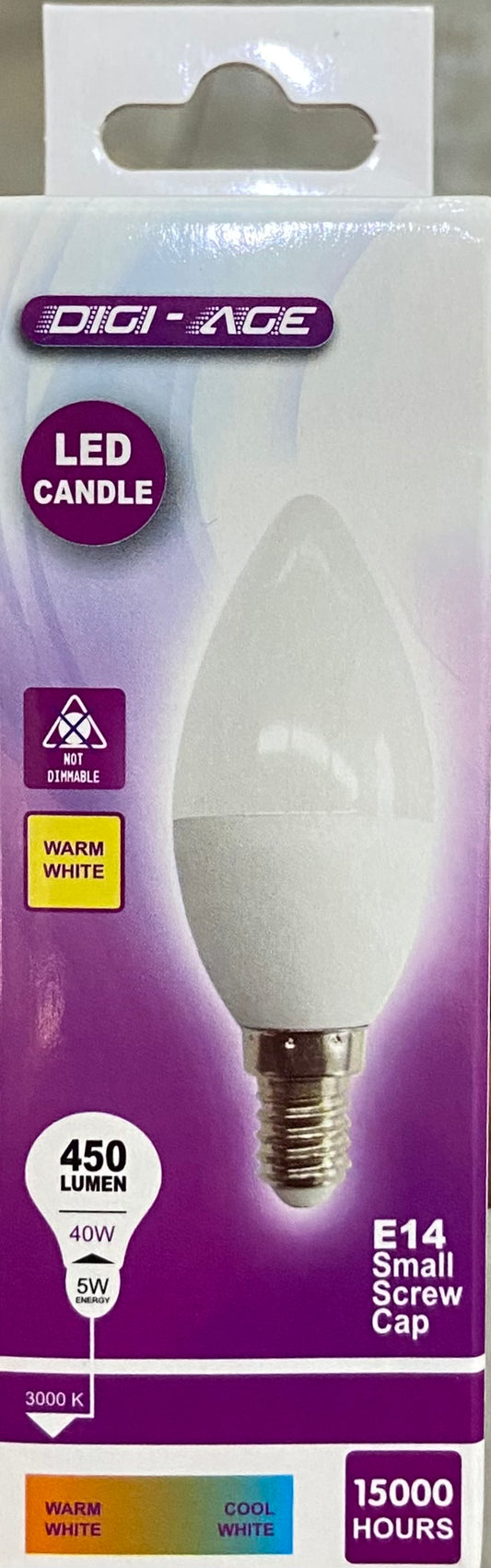 LED CANDLE E14 SMALL SCREW CAP