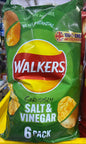 WALKERS SALT & VINEGAR 6 pack