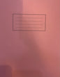 SILVINE RULED PLAIN PINK COVER 80 pages 229x178mm