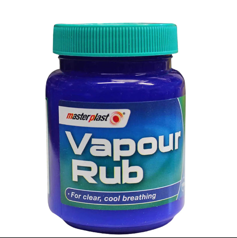 Masterplast Baume à vapeur Soulagement de la congestion Friction pectorale Menthol Eucalyptus 100g