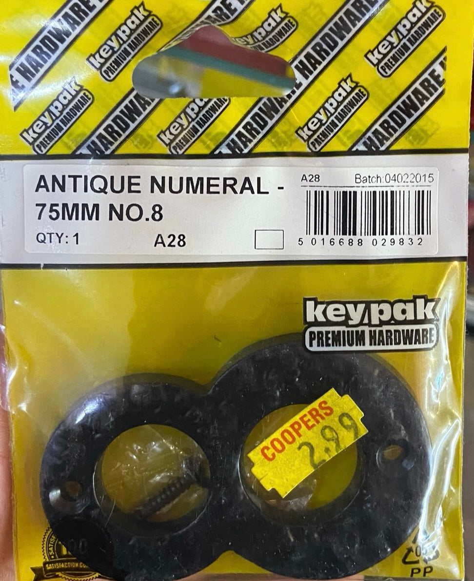 CHIFFRE ANCIEN 75mm N°8