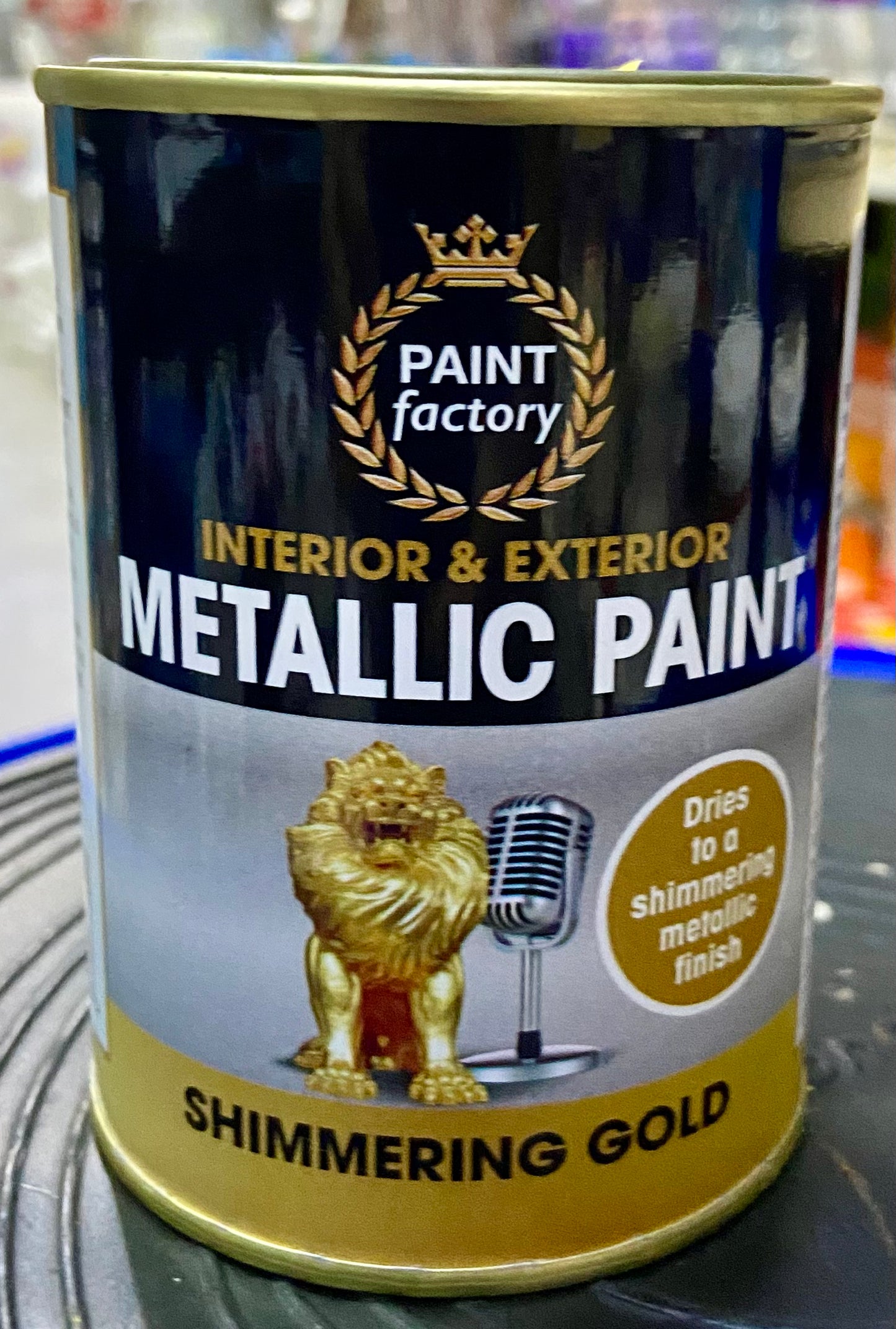 PAINT FACTORY METALLIC PAINT SHIMMERING GOLD 300ml