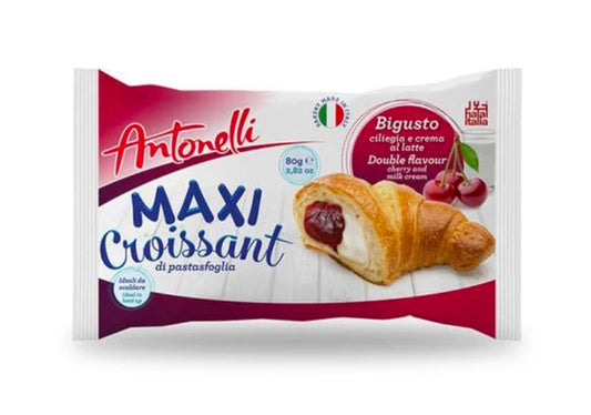 Antonelli Maxi Croissant Cherry And Milk Cream (80G)