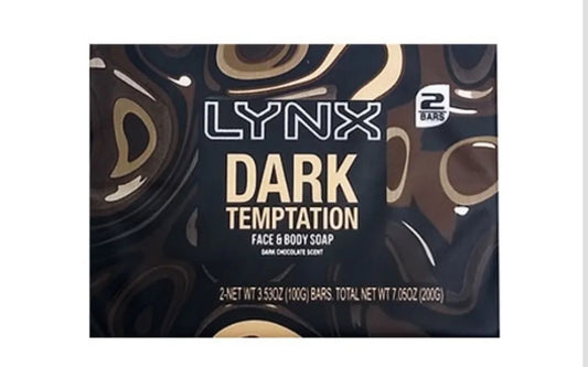 Lynx Face and Body Soap Dark Temptation Twin 100g