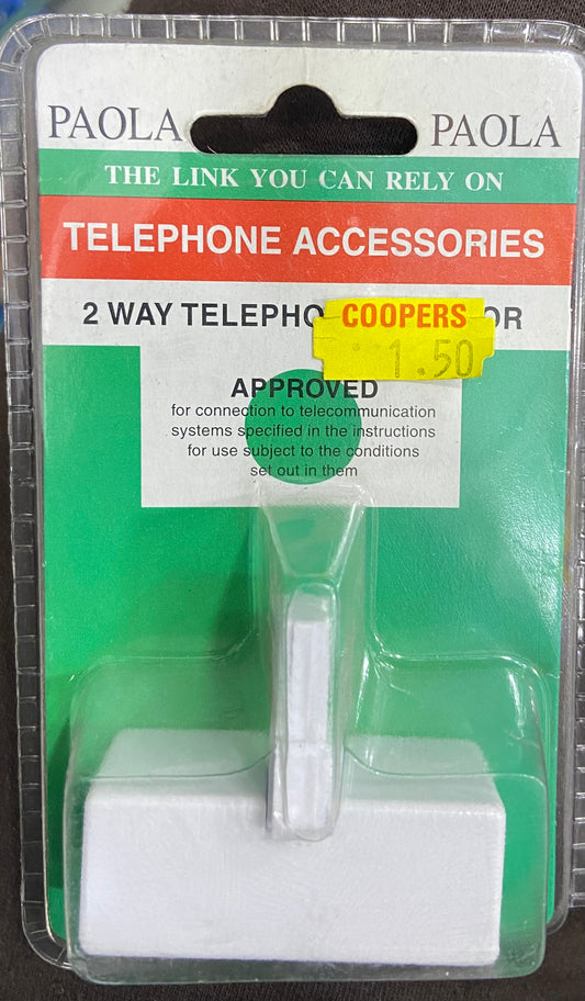ADAPTATEUR TÉLÉPHONIQUE 2 VOIES PAOLA