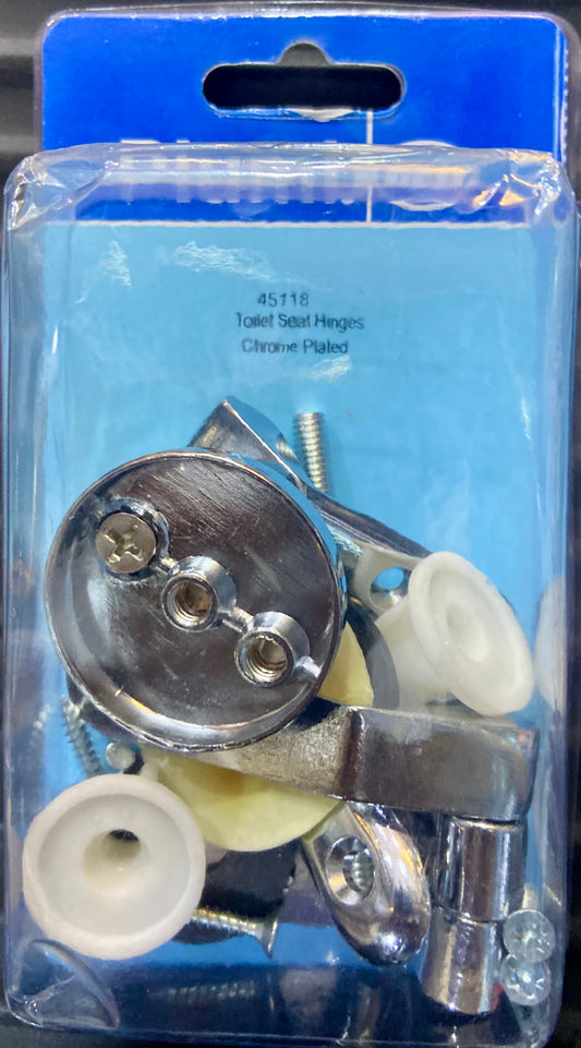 PLUMB TOILET SEAT HINGES CHROME PLATED