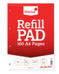 SILVINE REFILL PAD 160 A4 PAGES RULED FEINT & MARGIN