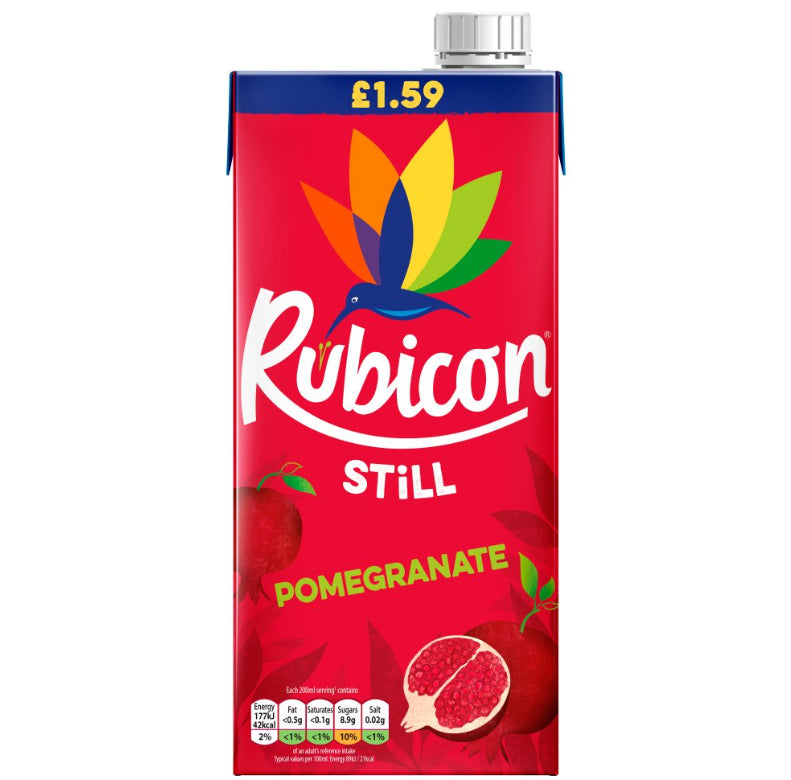 JUS DE GRENADE RUBICON SANS BULLES 1L