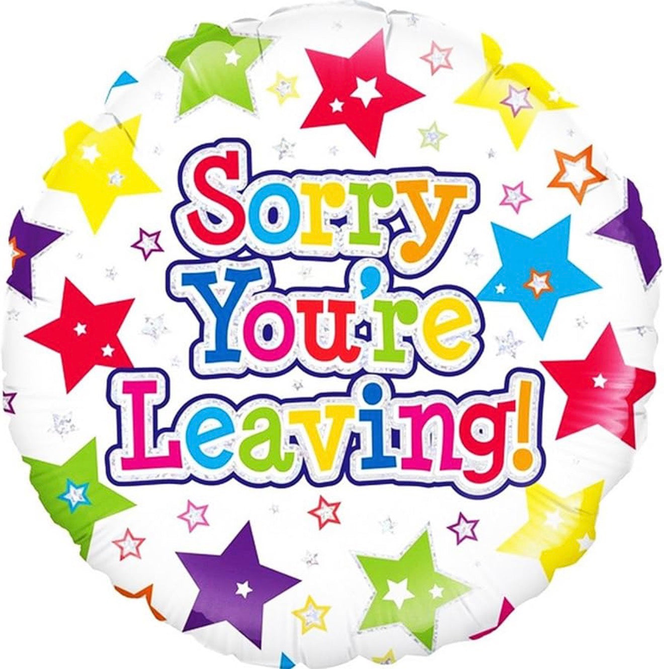 18in SORRY YOU’R LEAVING STARS FOIL BALLOON