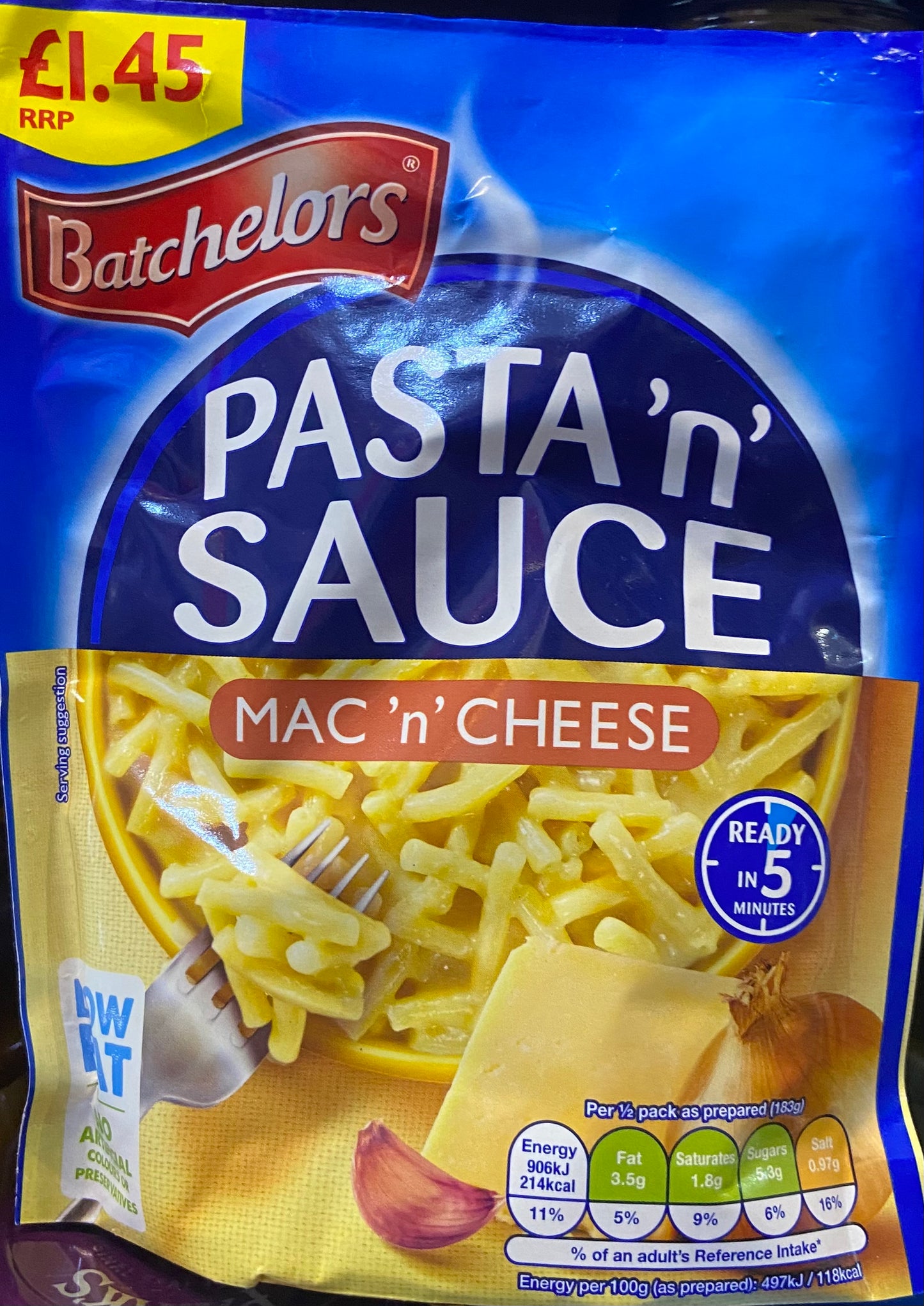 PASTA ‘n’ SAUCE MAC ‘n’ CHEESE 99g