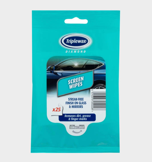 TRIPLEWAX SCREEN WIPES X25
