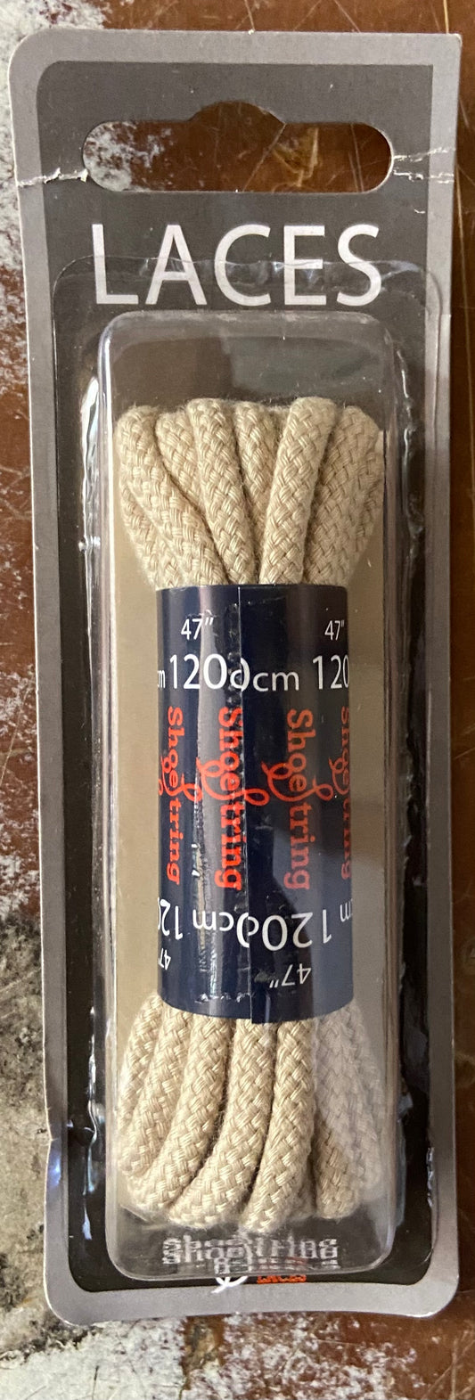 SHOE STRING 120cm 47” CREAM IVORY