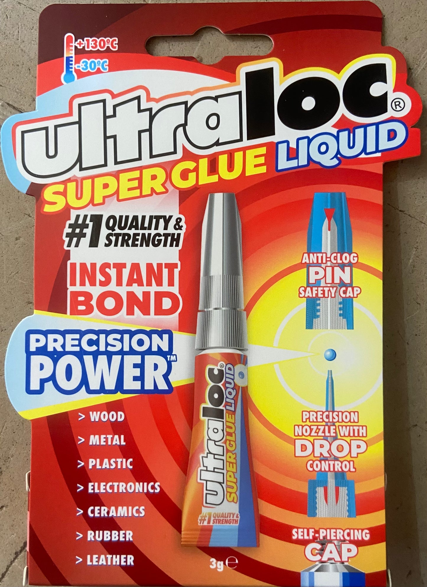 SUPER GLUE ULTRALOC LIQUIDE NON POISSON