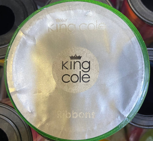RUBAN SATIN DOUBLE FACE KING COLE 25mm 3M Rose