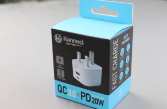 CHARGEUR RAPIDE DOUBLE PORT QC3.0+PD20W