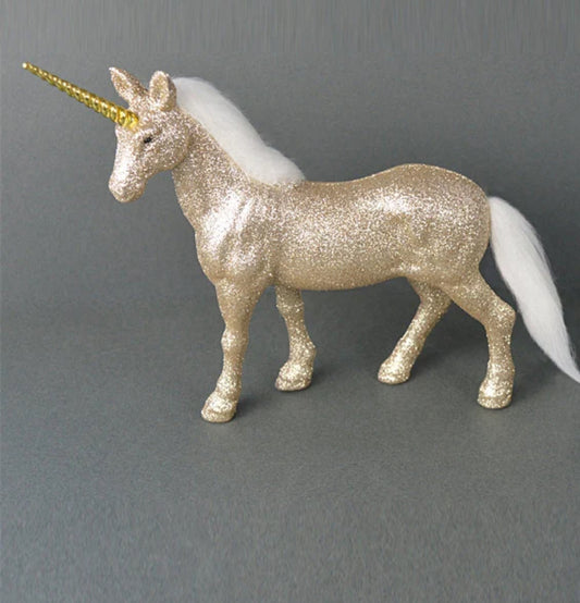 Licorne de 18 cm - Champagne