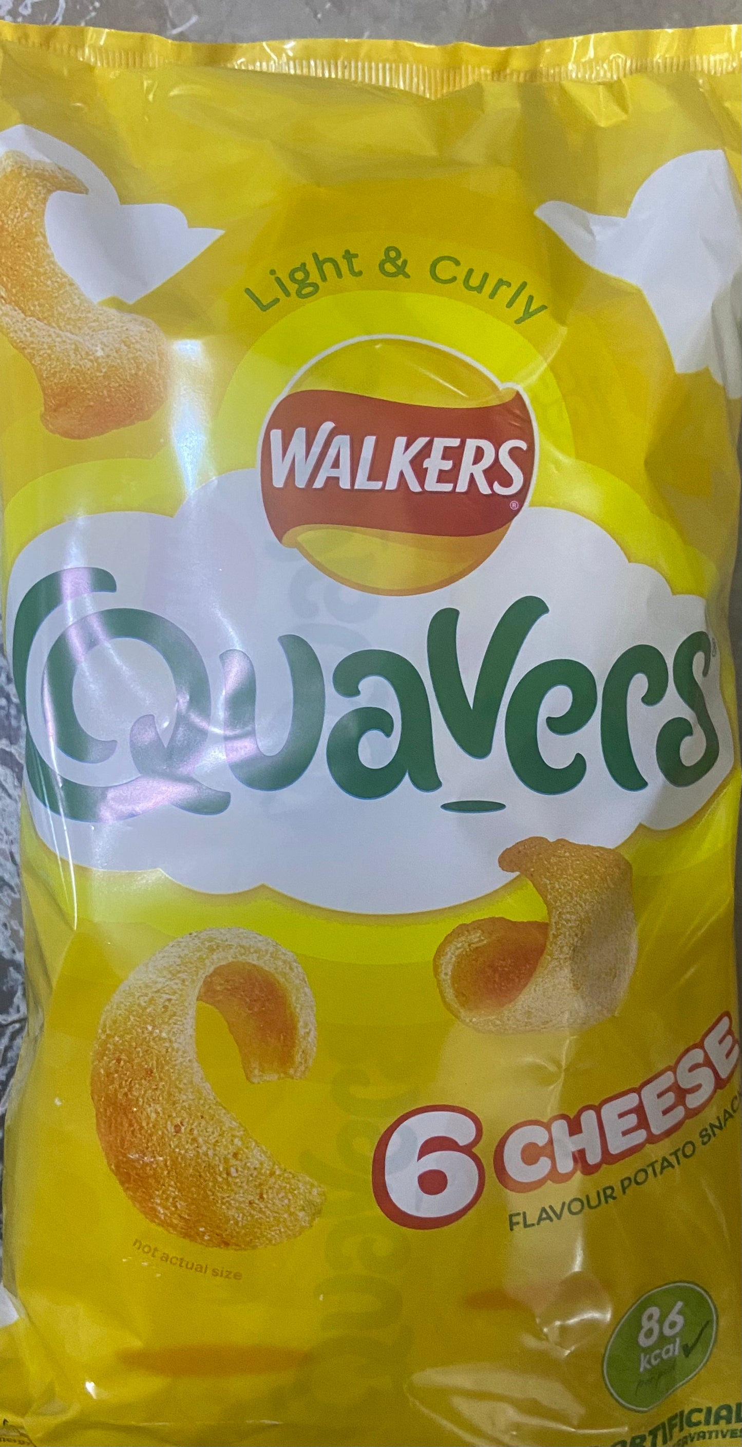 WALKERS 6 CHEESE FLAVOUR POTATO SNACKS