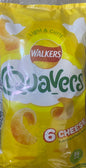 WALKERS 6 CHEESE FLAVOUR POTATO SNACKS