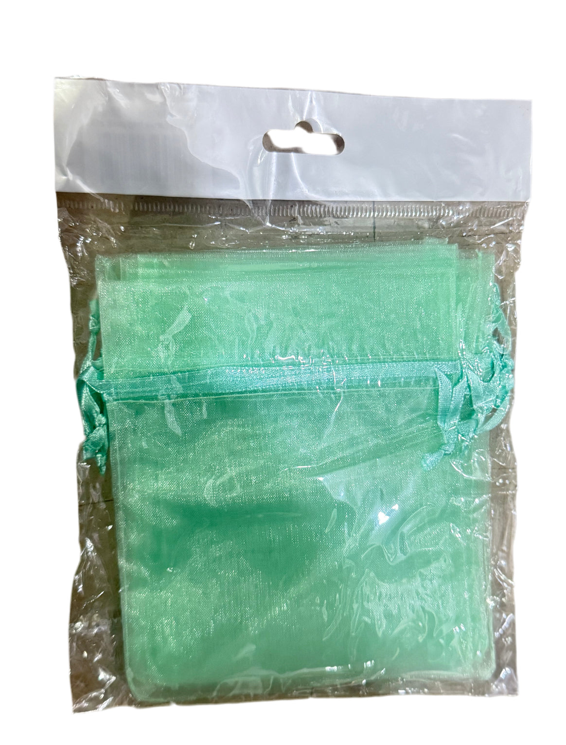 SACHETS ORGANZA 10pc MENTHE 10x13cm
