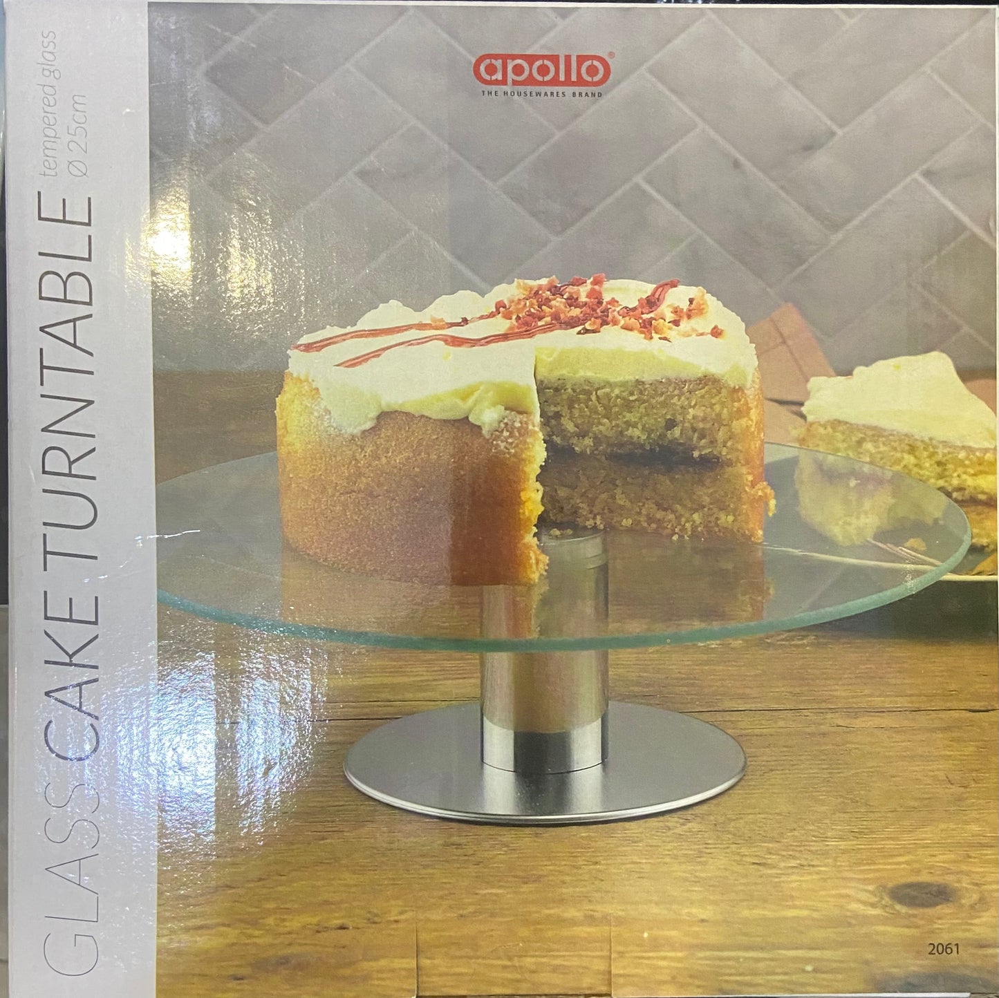 Apollo Glass Cake Turntable 25cm