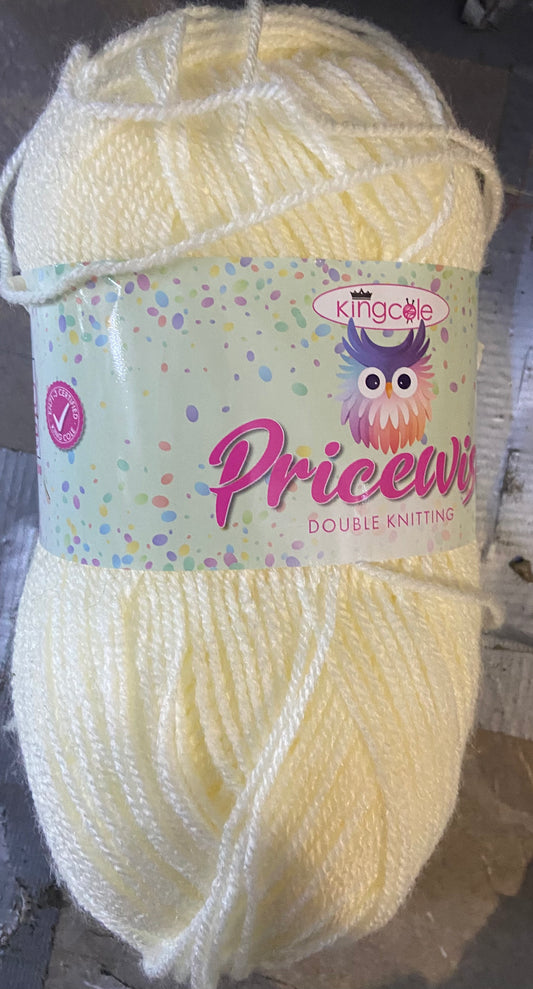 King Cole Pricewise Double Knitting Yarn Shade 46 Natural 100g