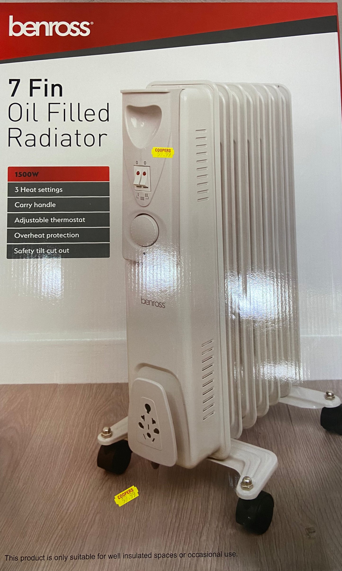 Radiateur Bain d'Huile 7 Éléments BENROSS