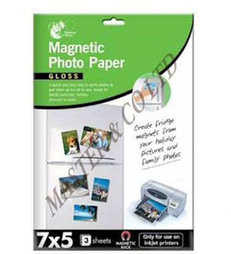 MAGNETIC PHOTO PAPER GLOSS 7”x5”