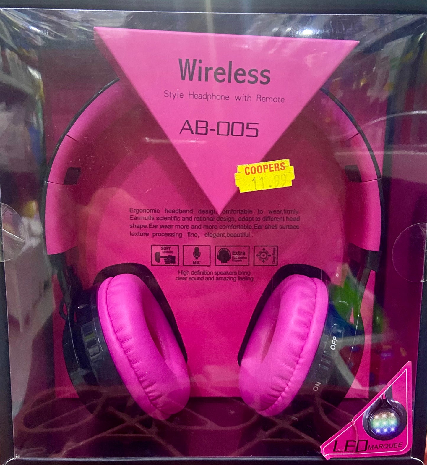 WIRELESS STYLE HEADPHONE WITH REMOTE