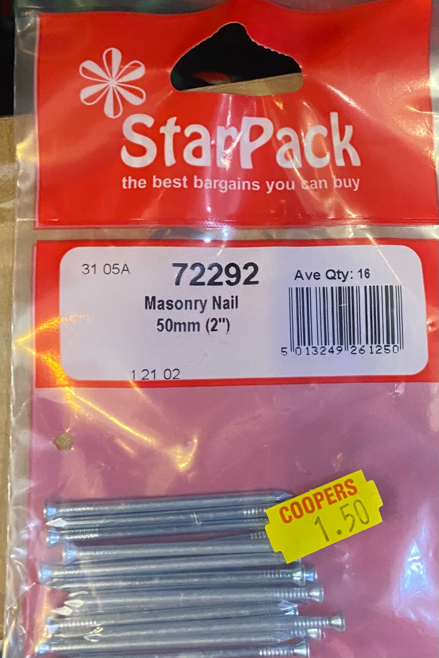 STARPACK MASONRY NAIL 50mm