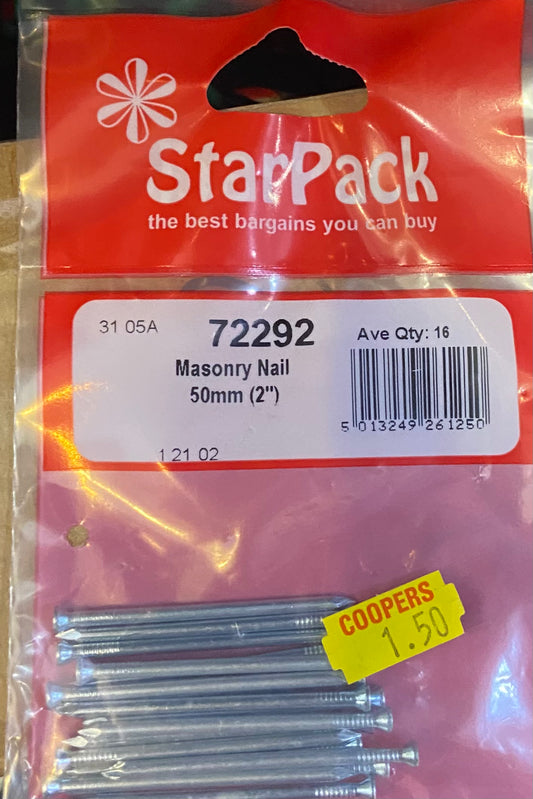 STARPACK MASONRY NAIL 50mm