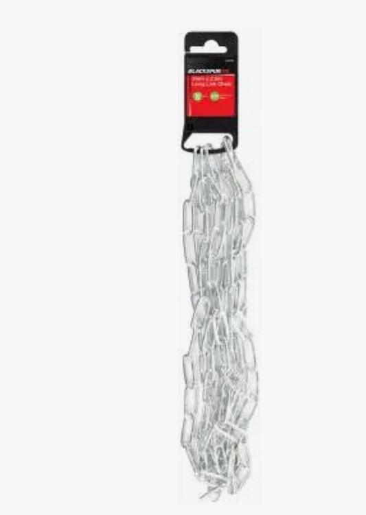 BLACKSPUR 3mm x 2.5m LONG LINK CHAIN