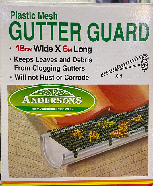 PLASTIC MESH GUTTER GAURD 16cm X 6m