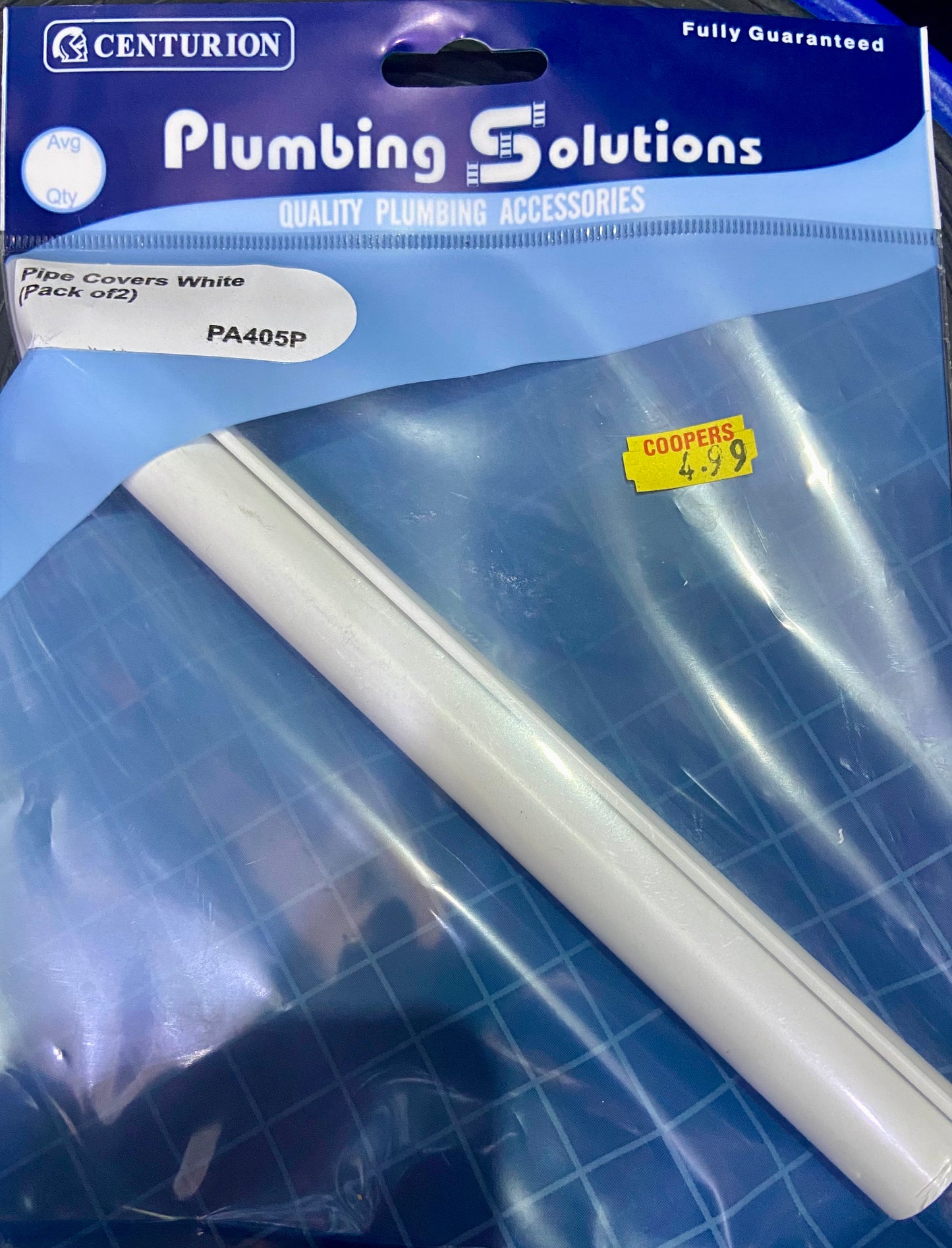 CACHES-TUYAUX BLANCS CENTURION PLUMBING SOLUTIONS (lot de 2)