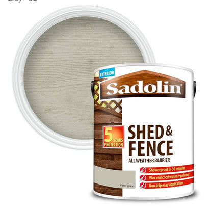 SADOLIN BOIS ET CLÔTURES GRIS CLAIR EXTÉRIEUR 5L