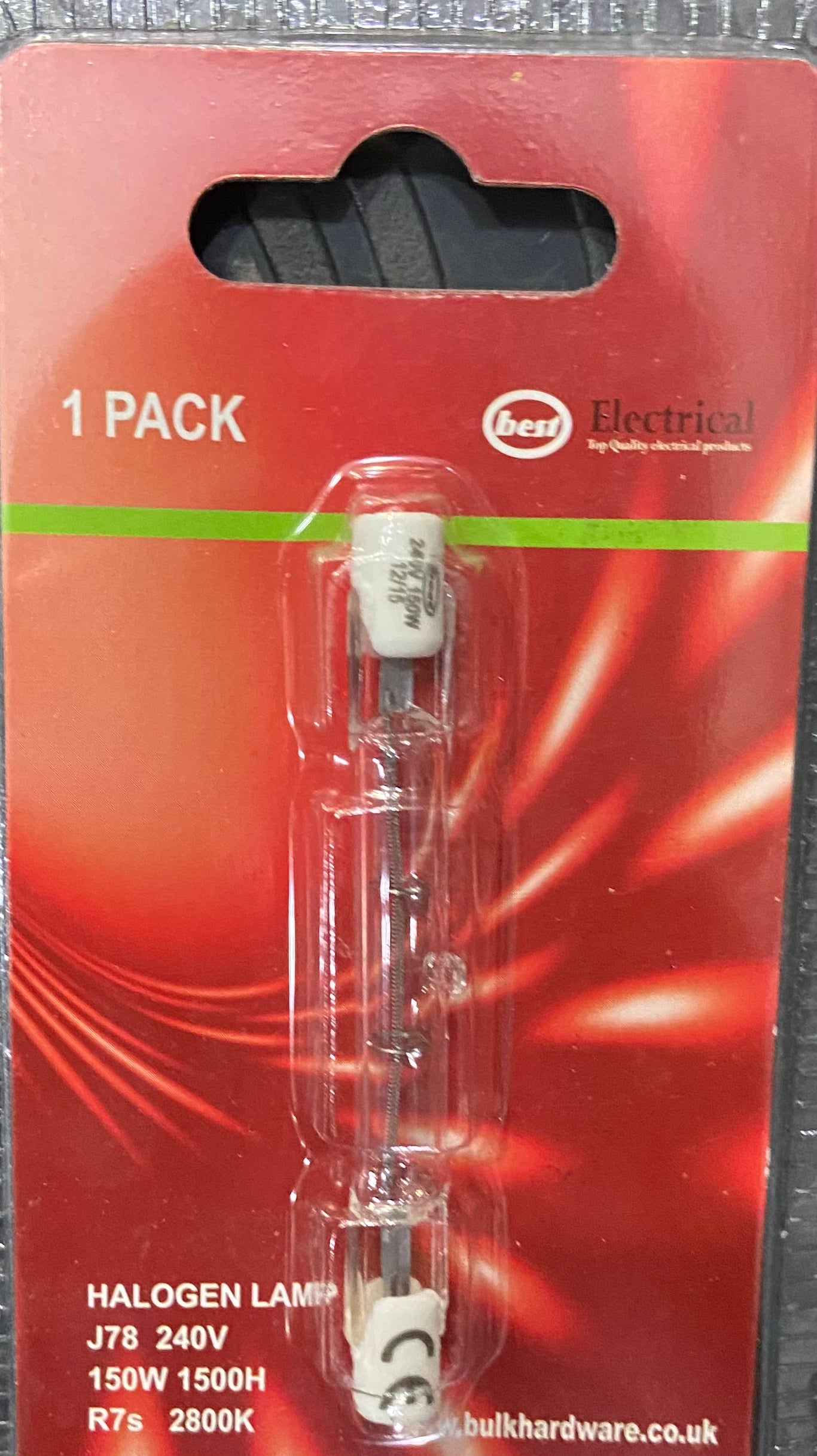 LAMPE HALOGÈNE ÉLECTRIQUE 150W R7s