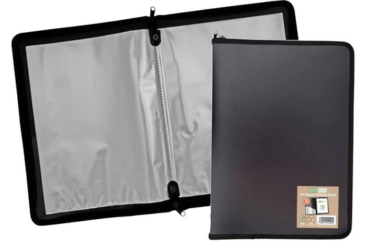 ECO ECO A4 ZIPPED DISPLAY BOOK 30 POCKETS