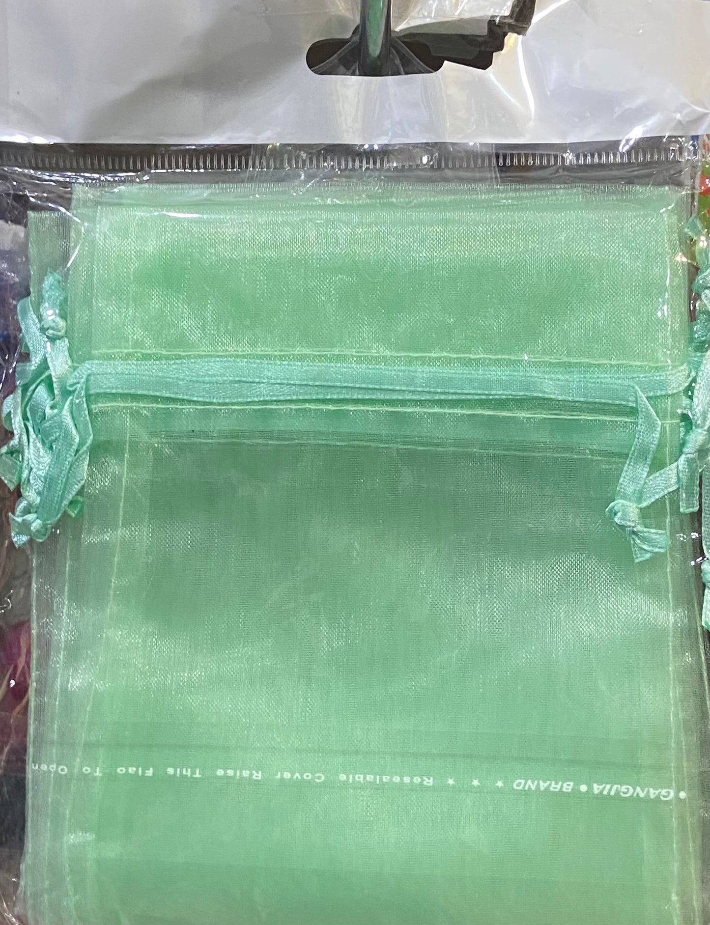 MINT ORGANZA BAG PACK OF 10 4x5”