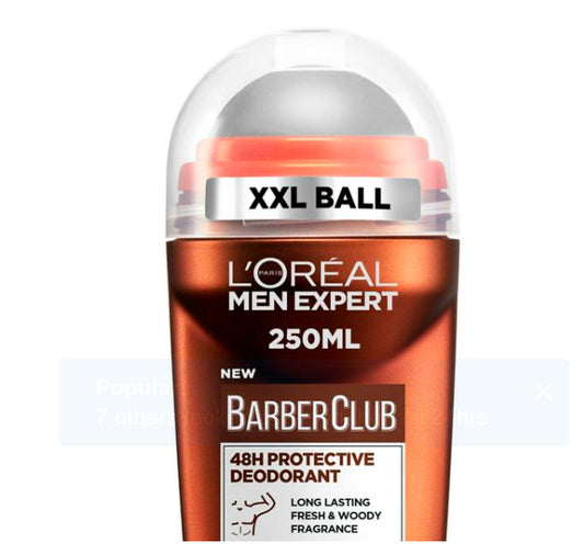 L'Oreal Men Expert Barber Club Deodorant Cedarwood Fragrance Roll On 50ml
