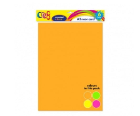 A3 CARTON FLUORESCENT COULEURS ASSORTIES