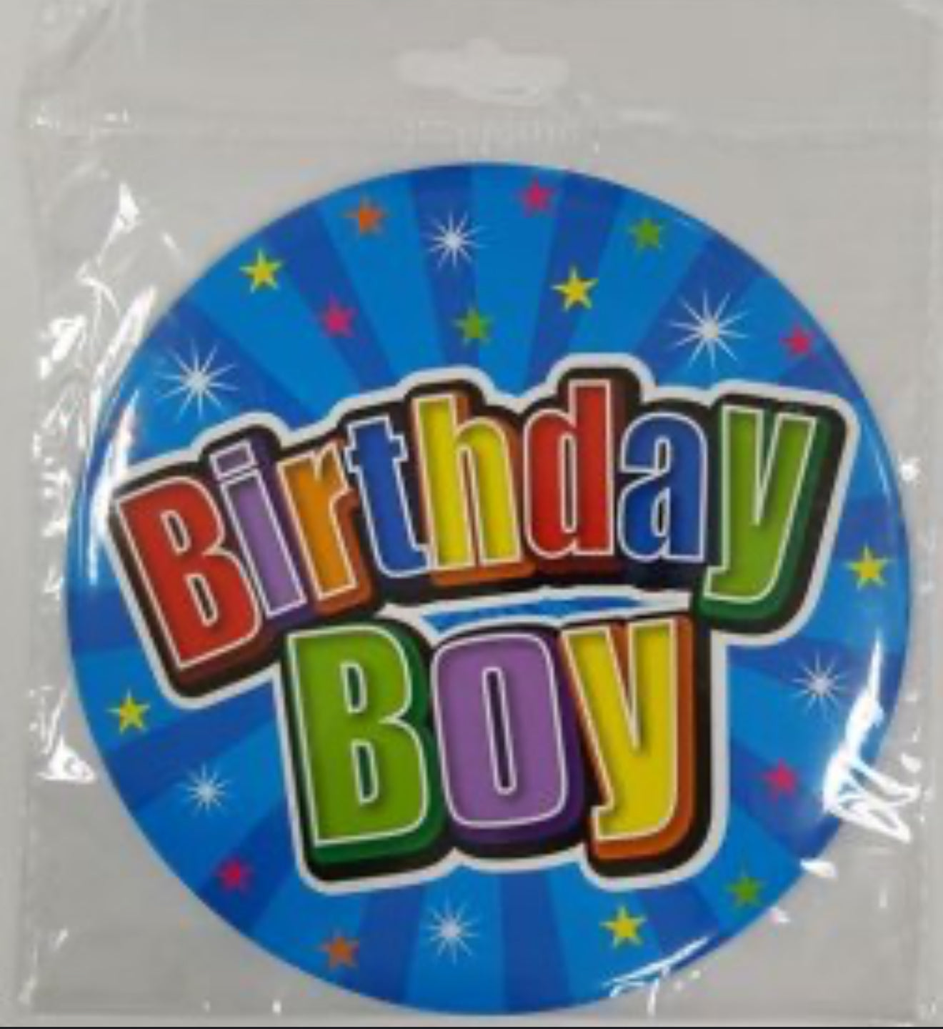 BOYS HAPPY BIRTHDAY GIANT BADGE