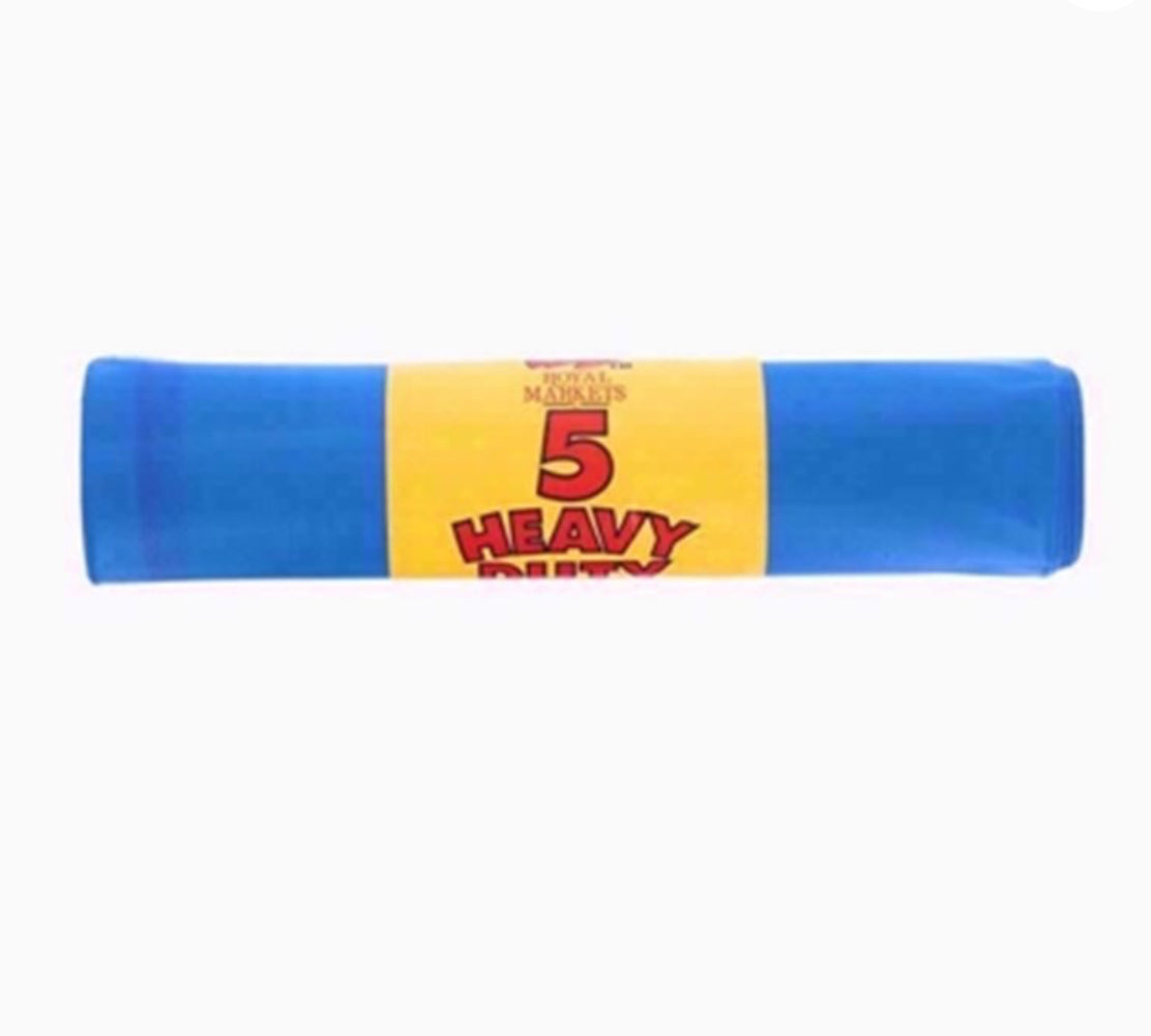 5 HEAVY DUTY RUBBER SACKS