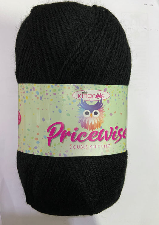 PRICEWISE DOUBLE KNITTING BLACK