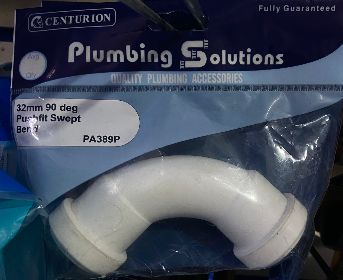 CENTURION 32mm 90 DEG PUSHFIT SWEPT BEND