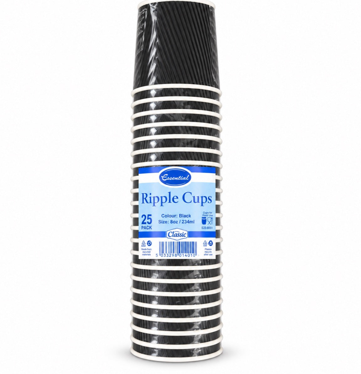 25pk Ripple 8oz Coffee Cup
