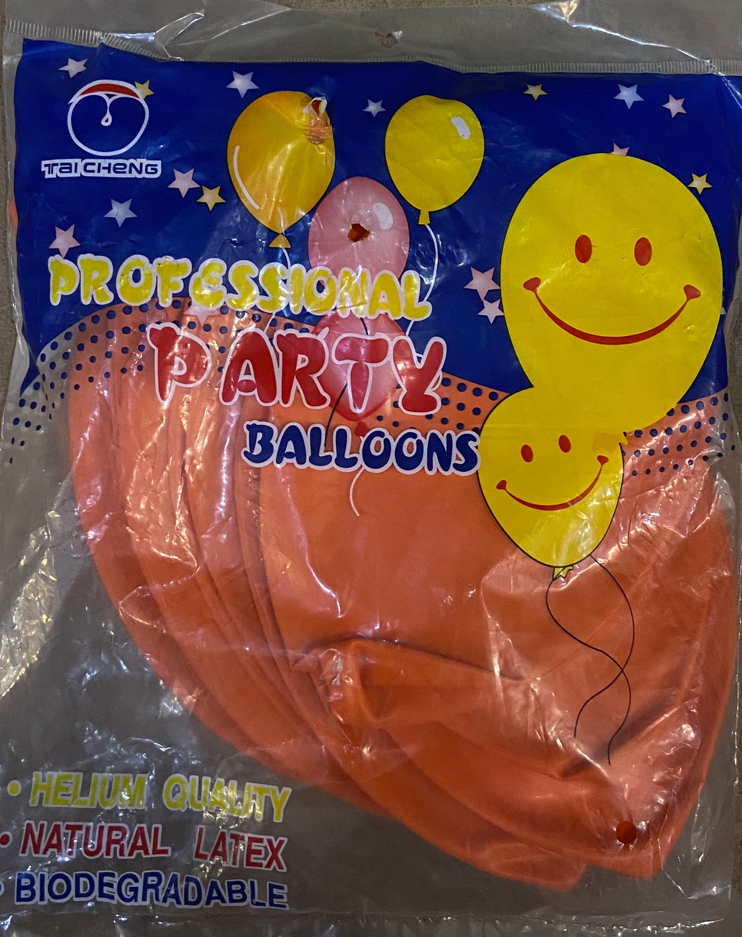 PROFESSIONAL PARTY BALLOONS ORANGE