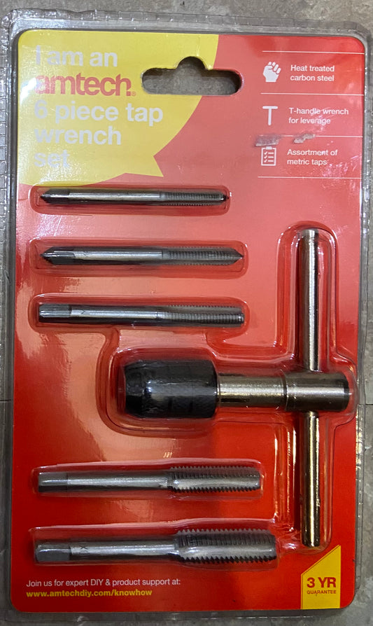 AMTECH 6 PIECE TAP WRENCH SET