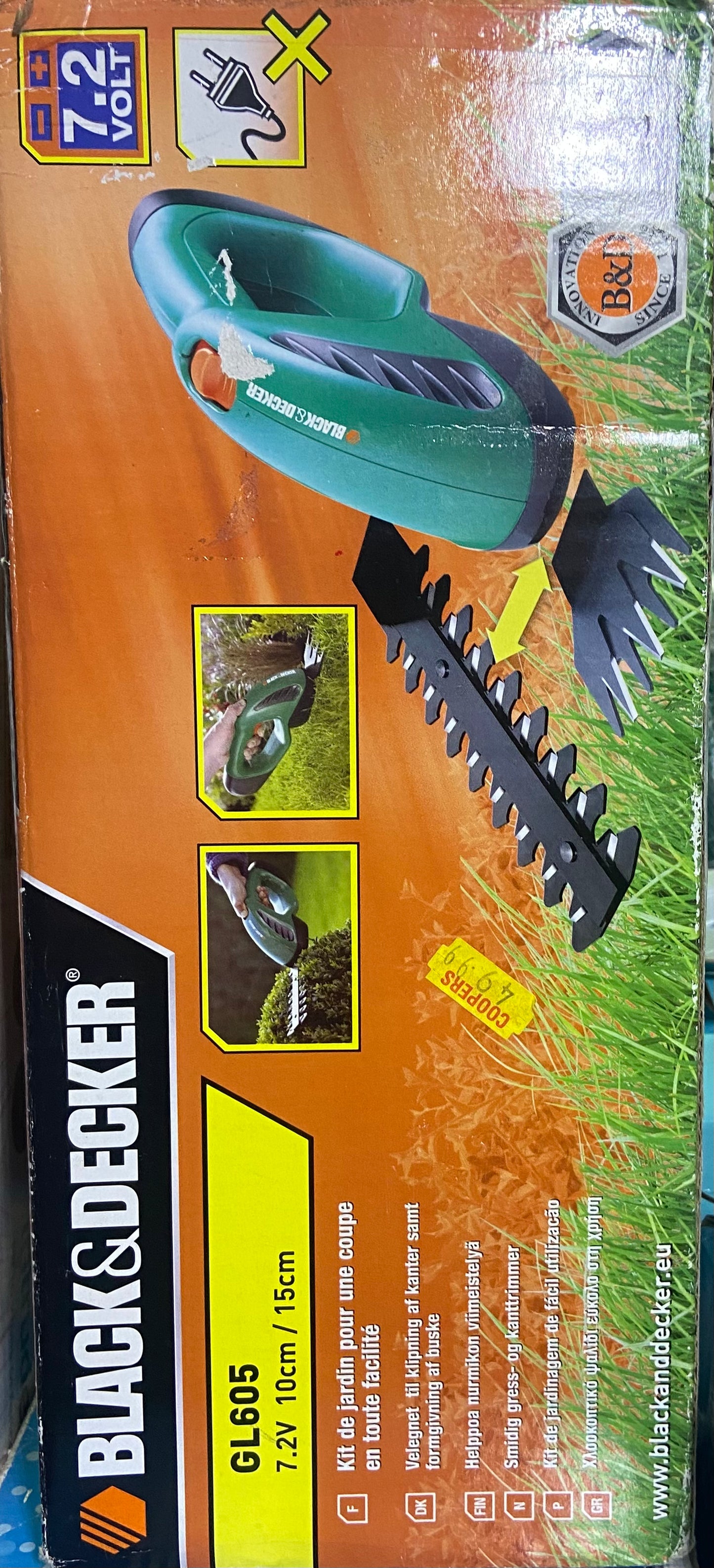 BLACK & DECKER GL605 7.2v 10cm / 15cm