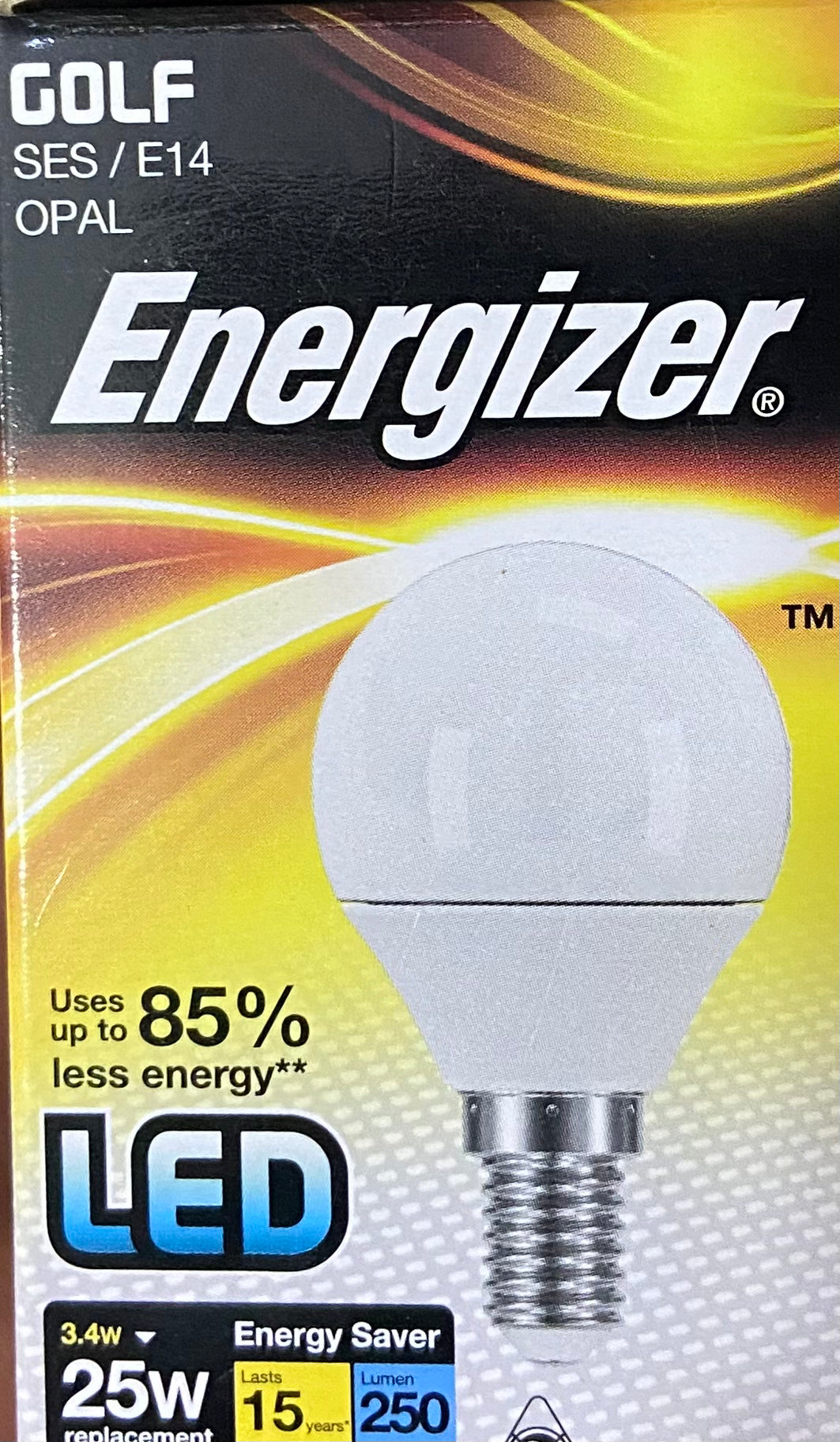 ENERGIZER GOLF SES/E14 OPALE 25w NON-DIMMABLE