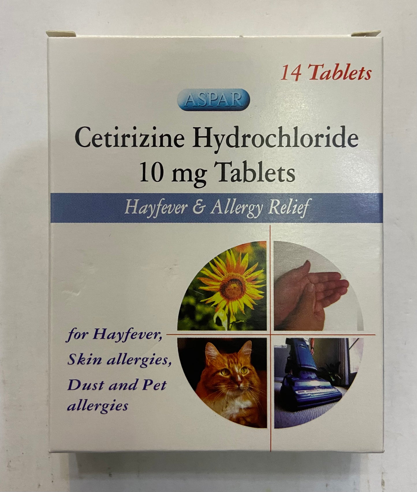 ASPAR CÉTIRIZINE RHUME DES FOINS ET ALLERGIES 14 comprimés