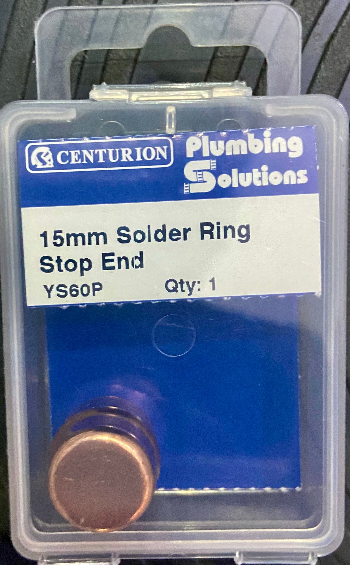CENTURION  15mm SOLDER RING STOP END